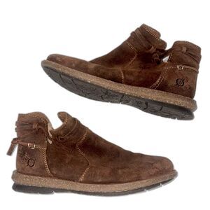 Born suede leather chuka bootie